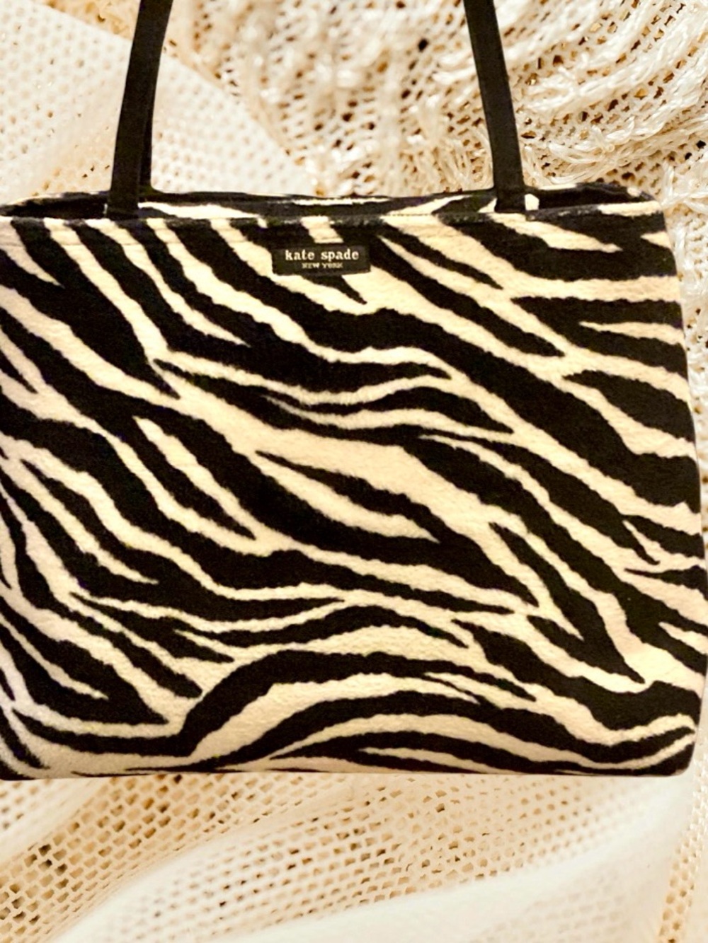 kate spade Black and White Zebra Stripe Tote